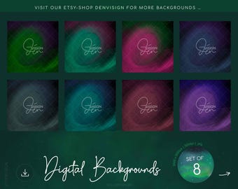 Halloween Digital Backgrounds Set | Spooky Digital Paper Pack | High Resolution Backdrops for Scrapbooking, Sublimation & Design