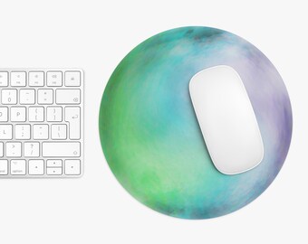 Abstract Planet Mouse Pad round shape