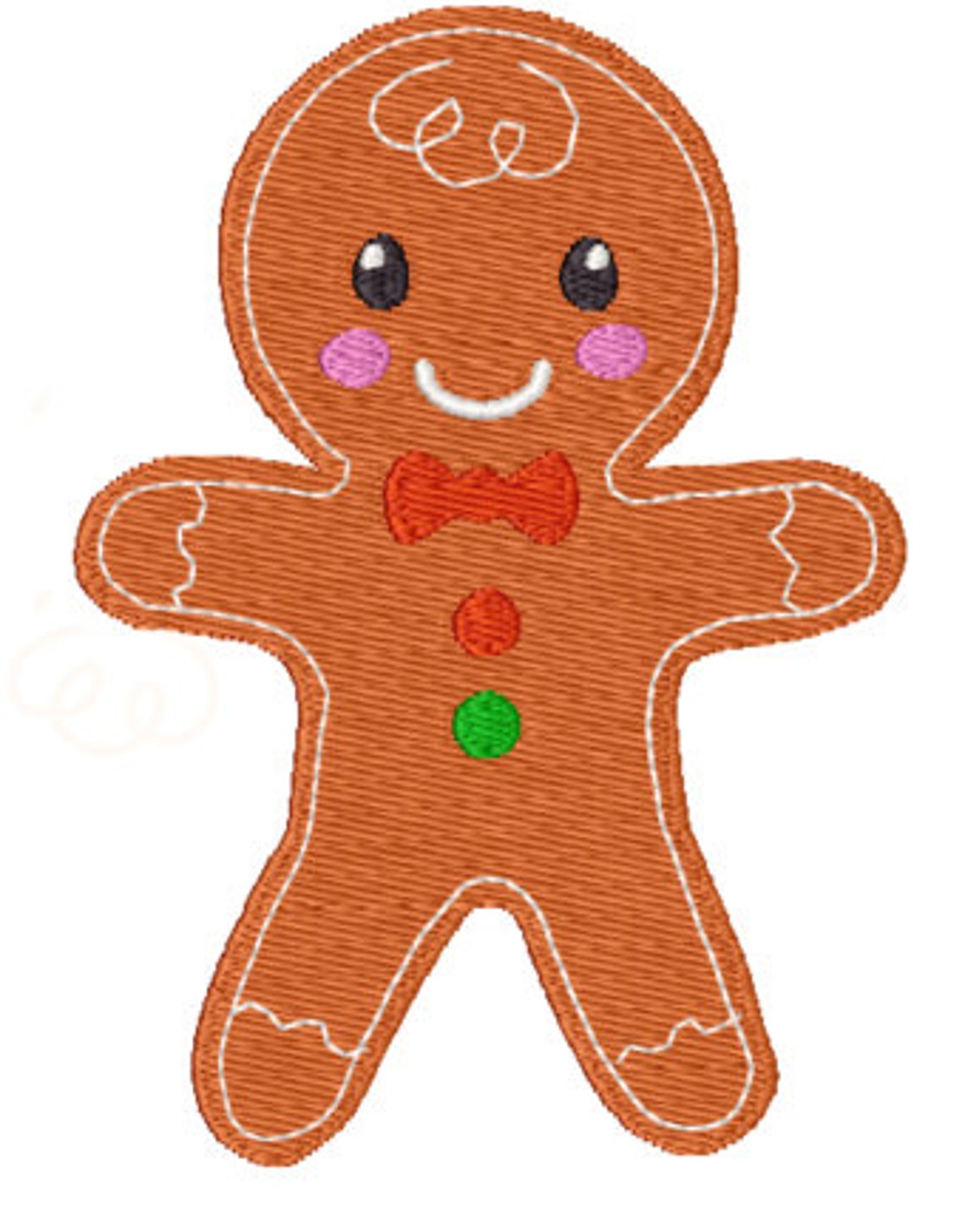 Embroidery Designgingerbread Man Etsy