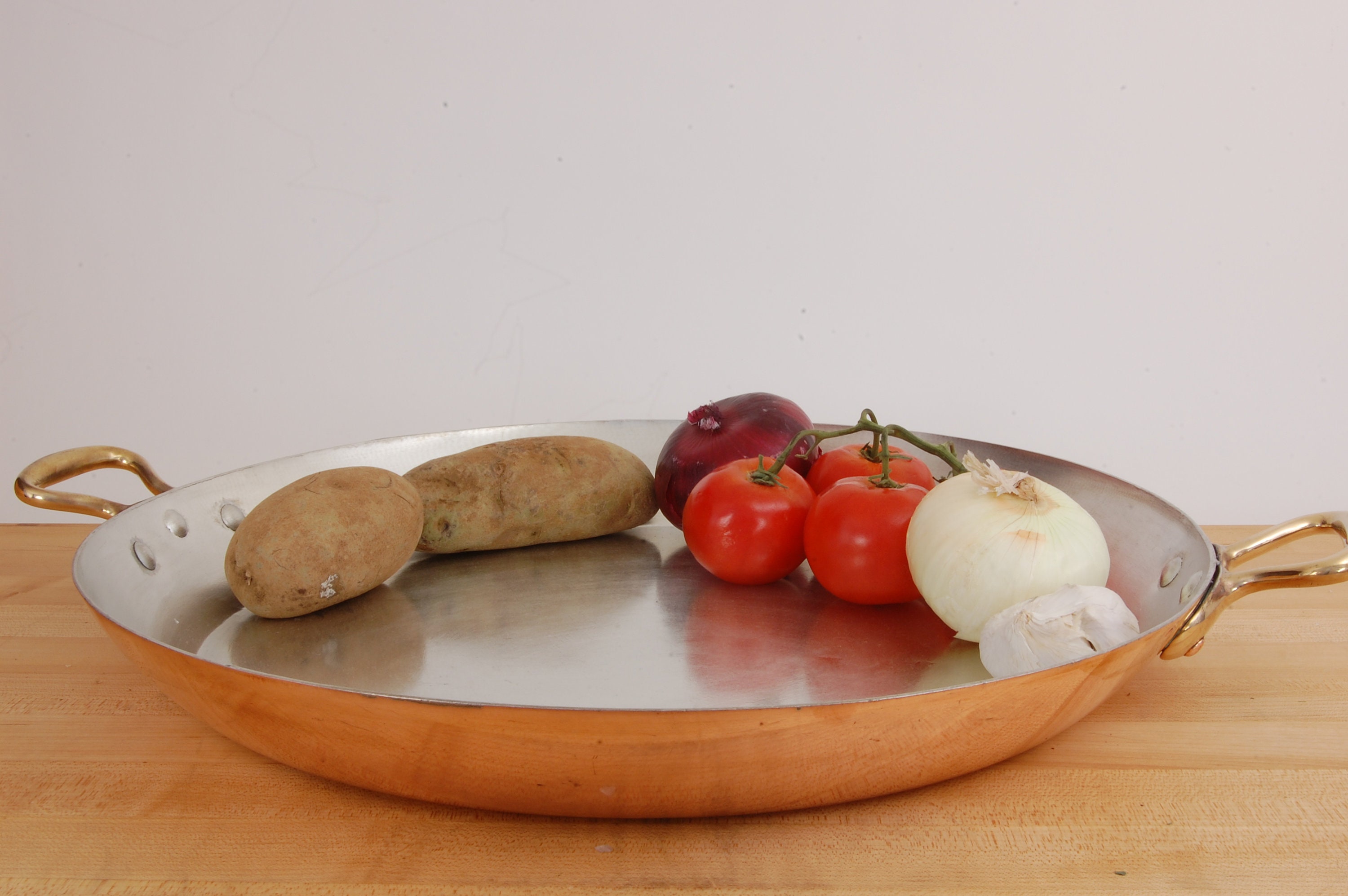 18 BRIDGE Kitchenware 8lb 8oz vintage Au Gratin Pan New Tin. This is