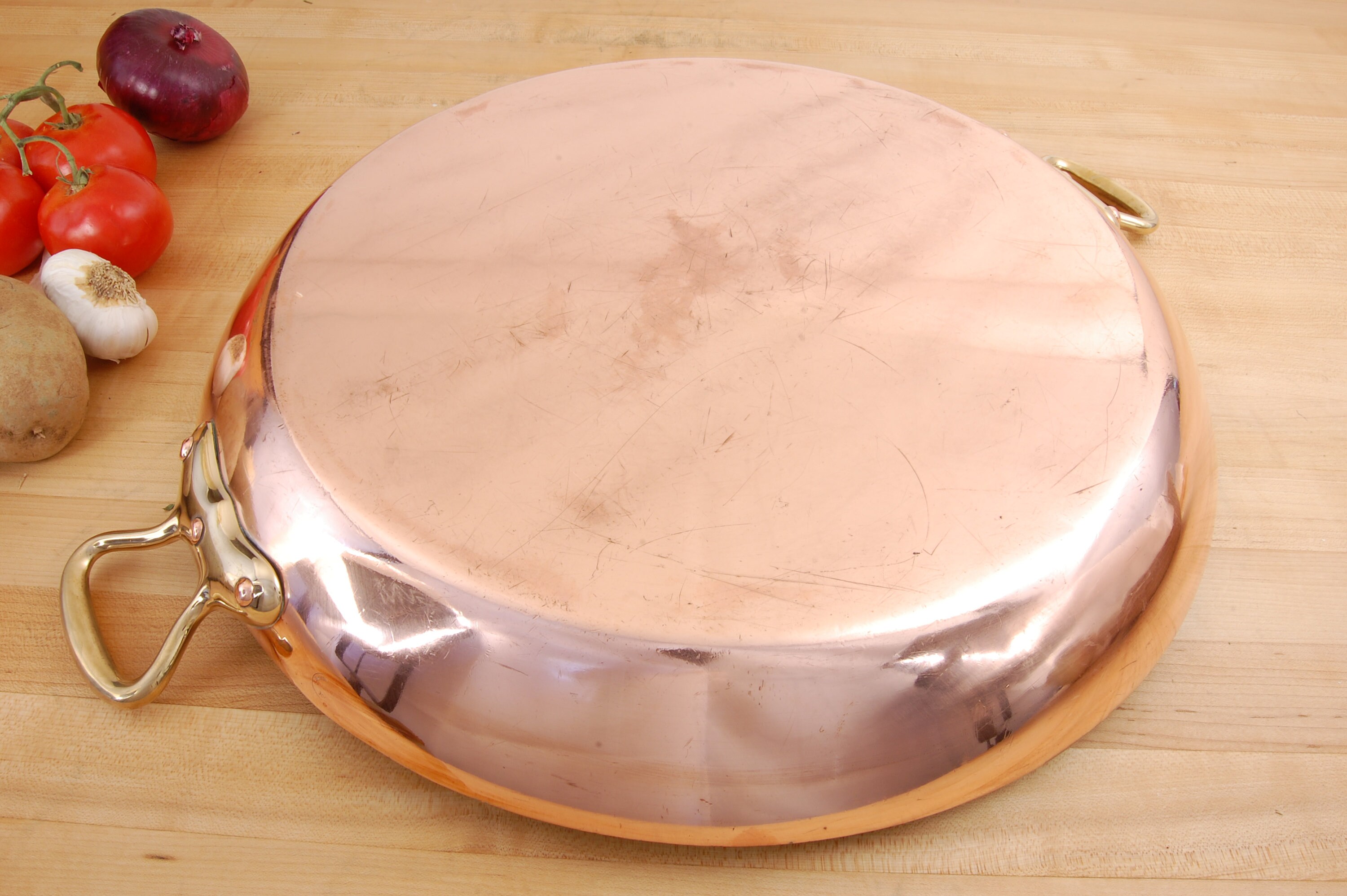 18 BRIDGE Kitchenware 8lb 8oz vintage Au Gratin Pan New Tin. This is