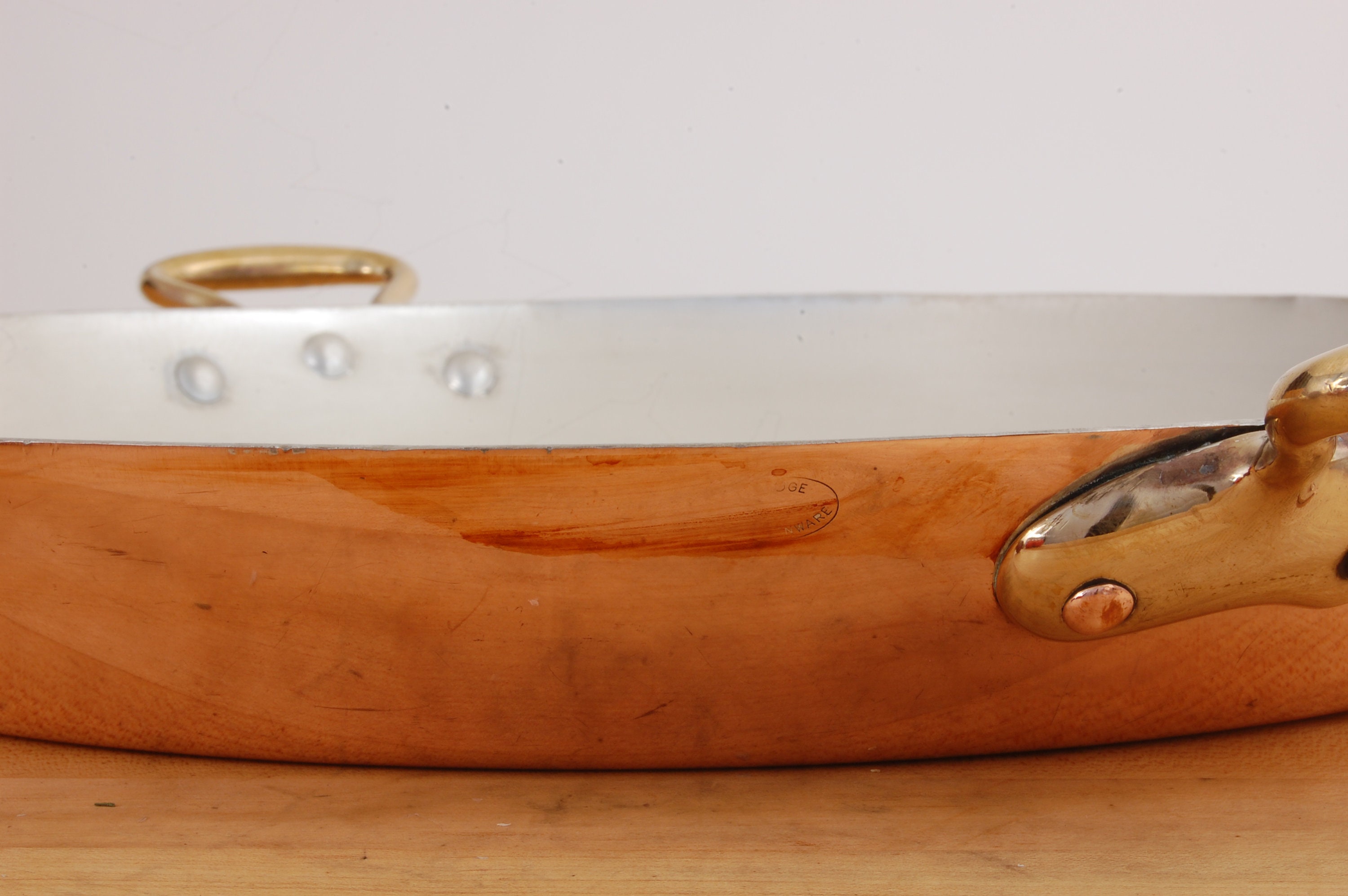 18 BRIDGE Kitchenware 8lb 8oz vintage Au Gratin Pan New Tin. This is