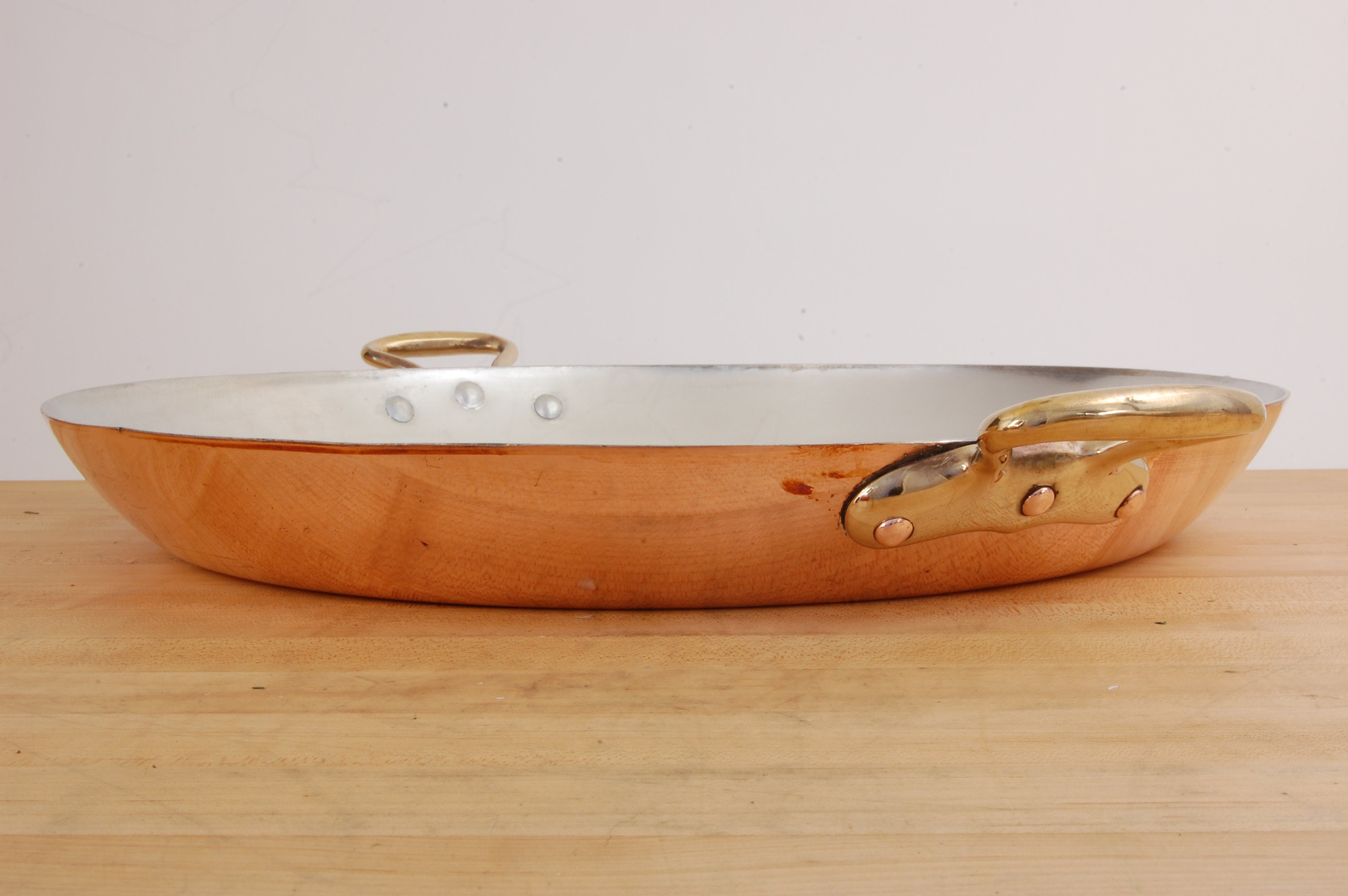 18 BRIDGE Kitchenware 8lb 8oz vintage Au Gratin Pan New Tin. This is