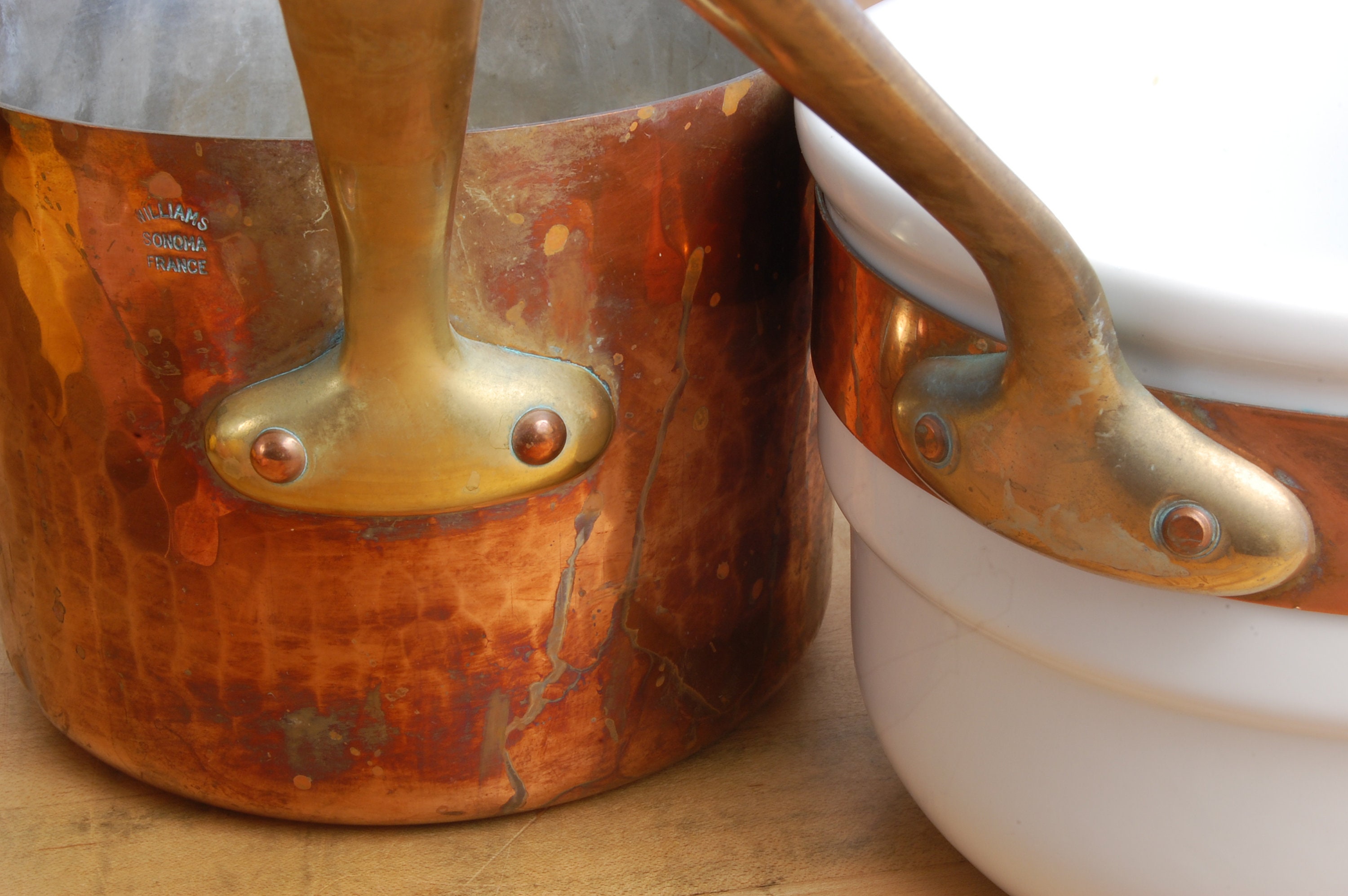 65/8 Williams Sonoma France Stamped BainMarie/Double Boiler. 1.4mm