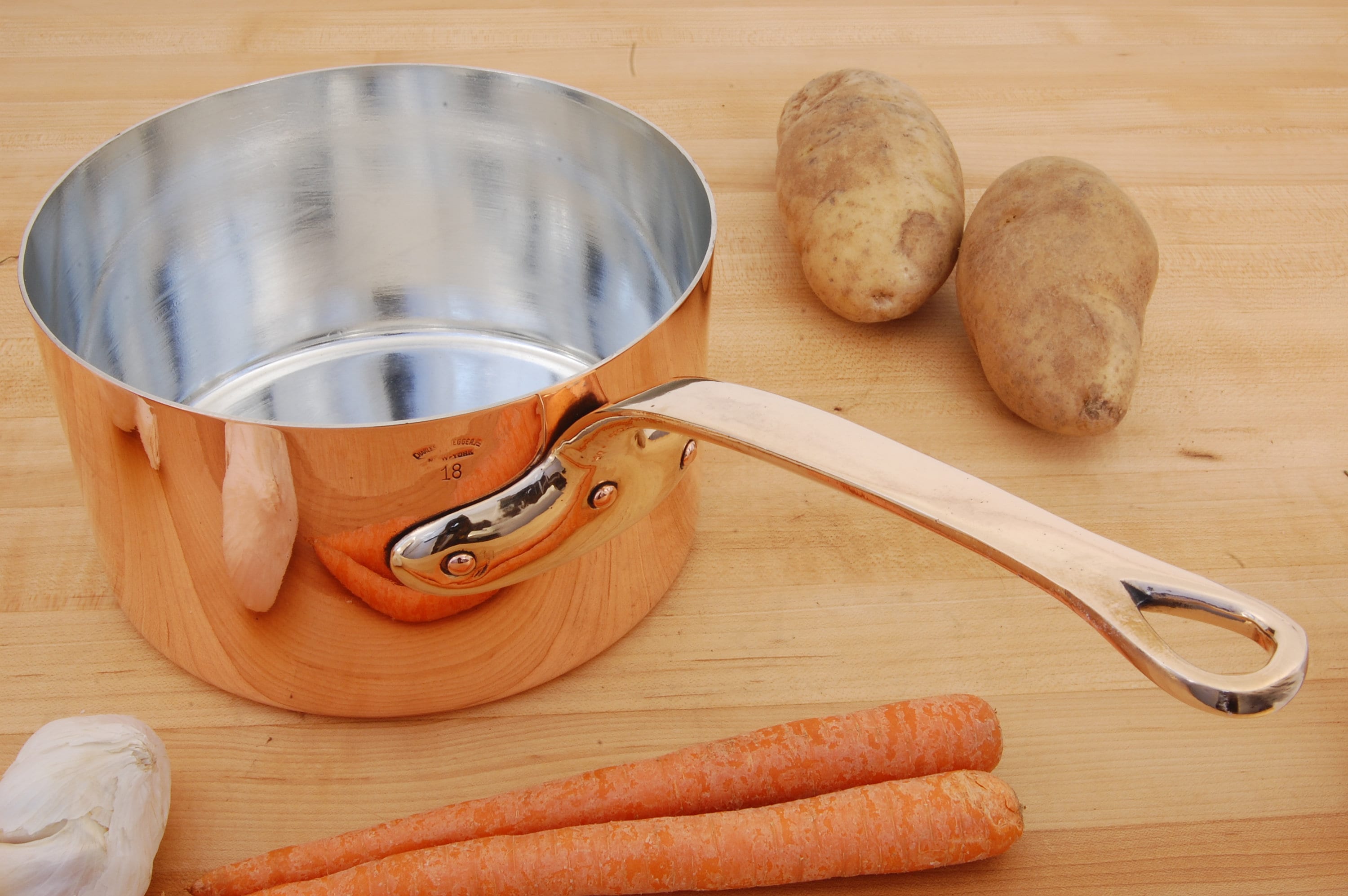 Charles Ruegger HISTORIC Charles Ruegger 7 Pan, New York, Copper Saucepan, 1.096KG, 2lb ...