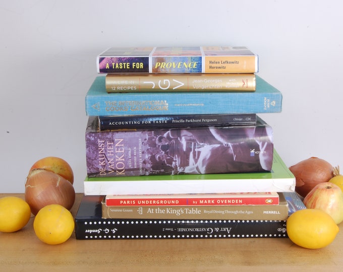 SET OF 9 Vintage Culinary, Art, Travel Books. Circa 1970s and Beyond. As Found.