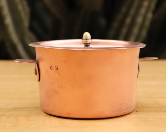 Charlotte Pan Restored with new tin. Ready to cook in your kitchen. Stamped: GM. Acorn FInial.