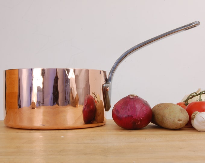 10" Benham & Froud NEW TIN 6lb-5oz pan, Dovetailed English Copper Saucepan, 2.850kg, HISTORIC cookware