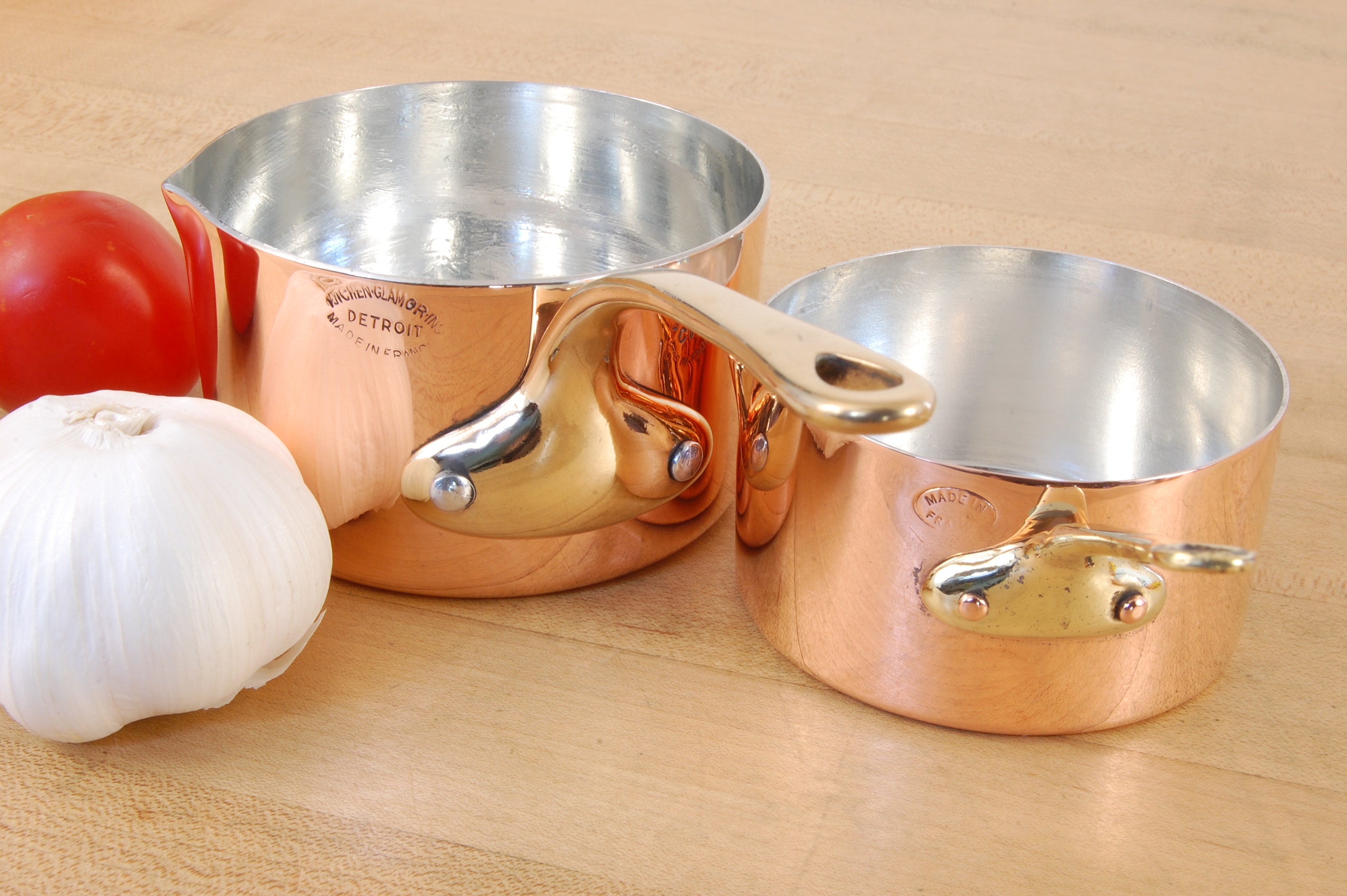 Handmade measuring cups – Vintage French Copper