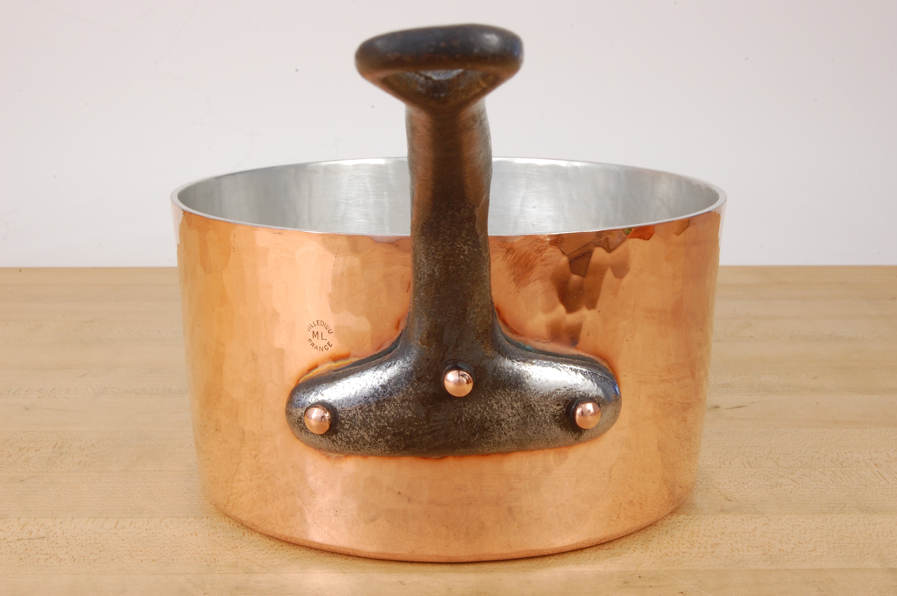 Villedieu French Copper Double Boiler And Steamer