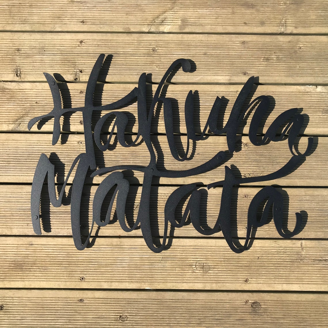 Hakuna Matata Hakuna Matata Metal Wall Art Metal Wall Sign Etsy