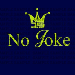 No Joke Jokic Denver Finals Champions 2023 Nikola Joker PNG File Digital Download