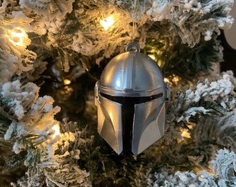 The Mandalorian Helmet Chirstmas Ornament 3d Print STL File