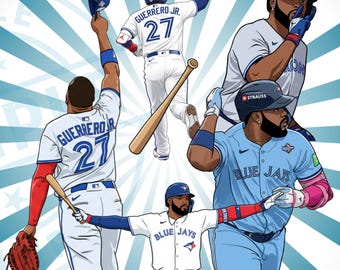Toronto Vladamir Guerrero Baseball Vladdy 5 PNG Clipart Instant Download Sublimation, Stickers Blue Jays
