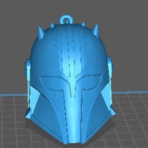 The Mandalorian The Armorer Helmet Chirstmas Ornament 3d Print STL File