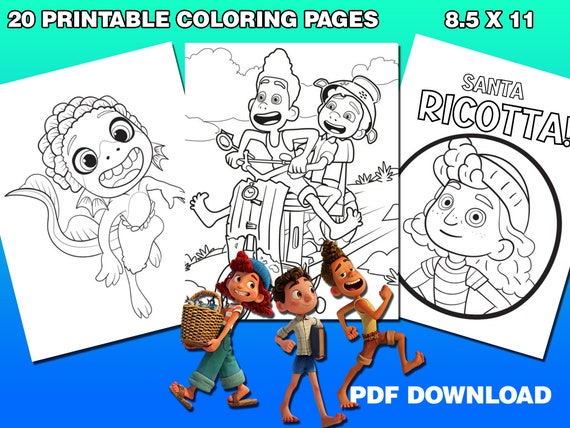 Luca Coloring Pages Printable for Free Download