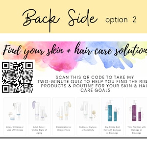 Rodan and Fields Business Card Digital Business Card Printable Customized Business Card watercolor Rodan Fields DIY skincare image 5