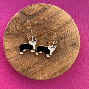 Corgi earrings, dog earrings, corgi jewelry, Queen Elizabeth