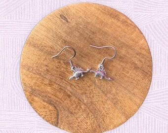Dinosaur earrings, dainty earrings, dinosaur jewelry, paleontology