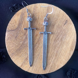 Sword Earrings, knife earrings