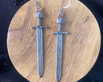 Sword Earrings, knife earrings