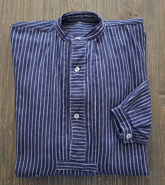 Rare! Antique German Butcher's Shirt Circa 1910 *men's Shirt*work