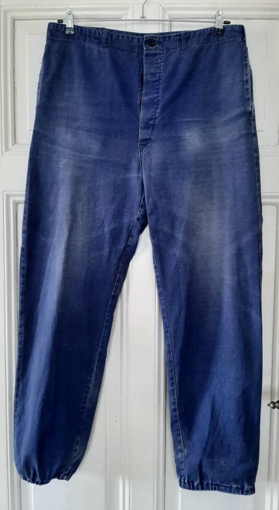 old German 1950/60s WORK TROUSERS*Workers' trouse… - image 2