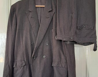 Circa 1930/40s French Wool Cotton Gentleman Jacket / Size Large