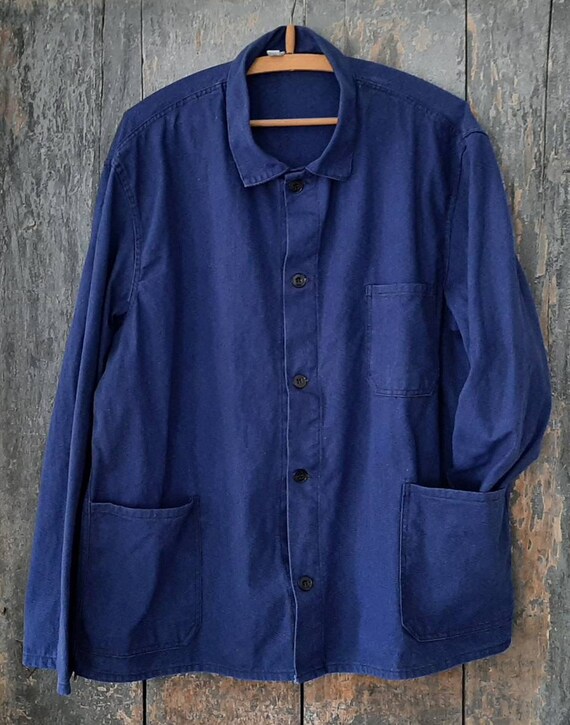 old 60s SANFOR work jacket*work jacket ... navy bl