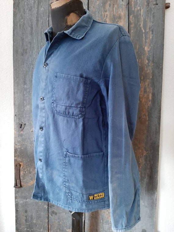 RARE! old WORKER 50s/60s*Work jacket*Vintage work… - image 3