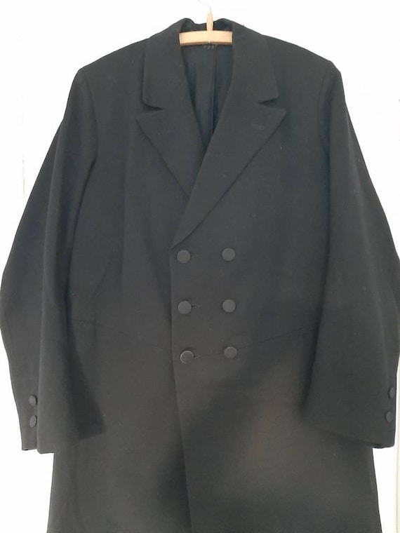 antique black SUIT*FROCK COAT by tailor :coat+vest+tr… - Gem
