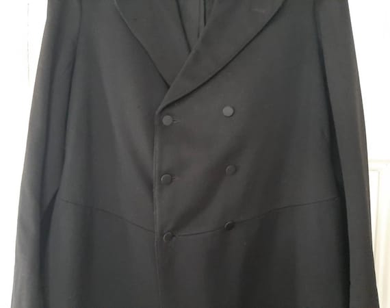 antique black SUIT*FROCK COAT:coat+waistcoat+trou… - image 2
