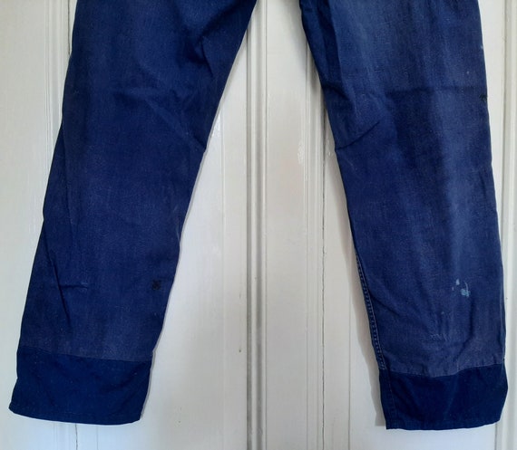 old German 1940s/50s WORK PANTS*worker trousers*c… - image 8