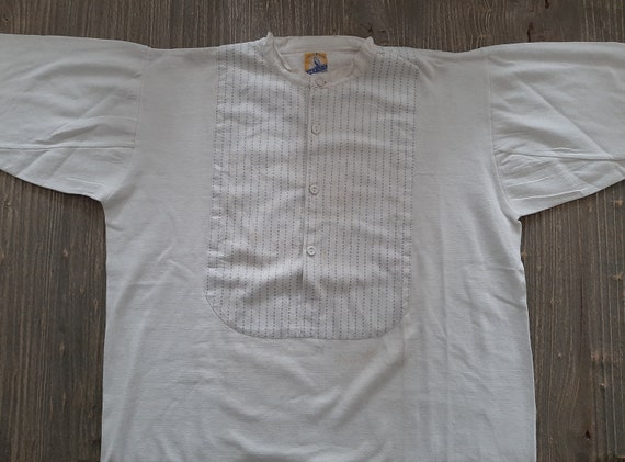 RAR ! antikes deutsches 1910/ 1920er Jahre Unterhemd*Sommerhemd*Vintage Herrenhemd*Baumwollhemd*Arbeitshemd*Stehkragenhemd*Oberhemd...NOS