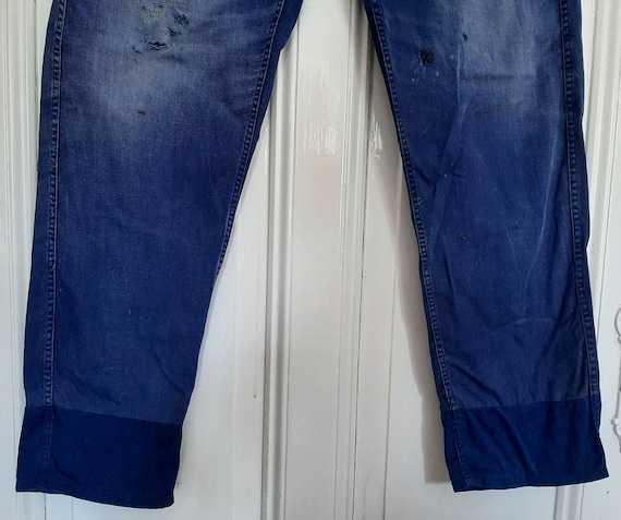 old German 1940s/50s WORK PANTS*worker trousers*c… - image 5