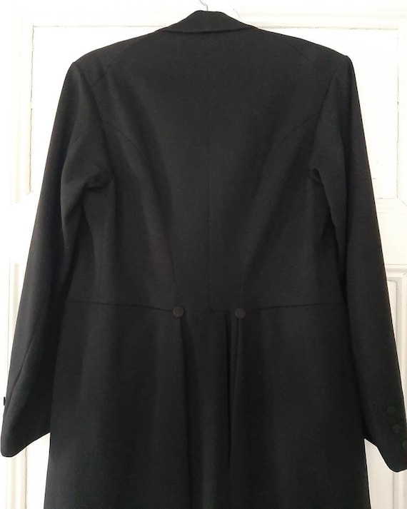 antique black SUIT*FROCK COAT:coat+waistcoat+trou… - image 4
