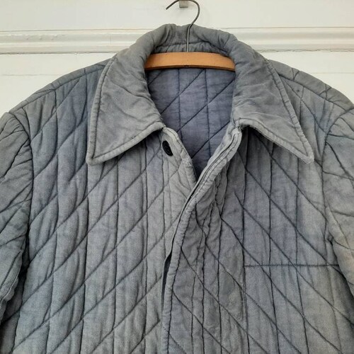 RARE! shops antique quilted jacket*work jacket*winter jacket*hunting jacket*cotton jacket*quilted jacket from the 1950s/1960s