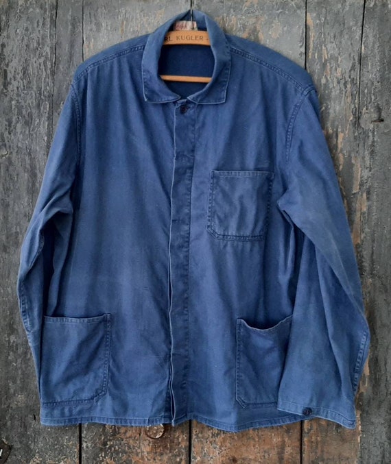 60’s〜Angelica work jacket Vintage Angelica Mens Sz Lg Brown Zip Up Mechanics Garage