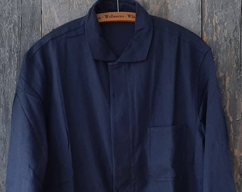 old & unused 60s WORK JACKET*WORK JACKET*Vintage work jacket*Indigo blue work jacket cotton*NOS