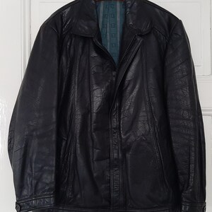Rare! vieille VESTE EN CUIR allemande des années 1960/1970*Veste en cuir de moto*Veste en cuir vintage