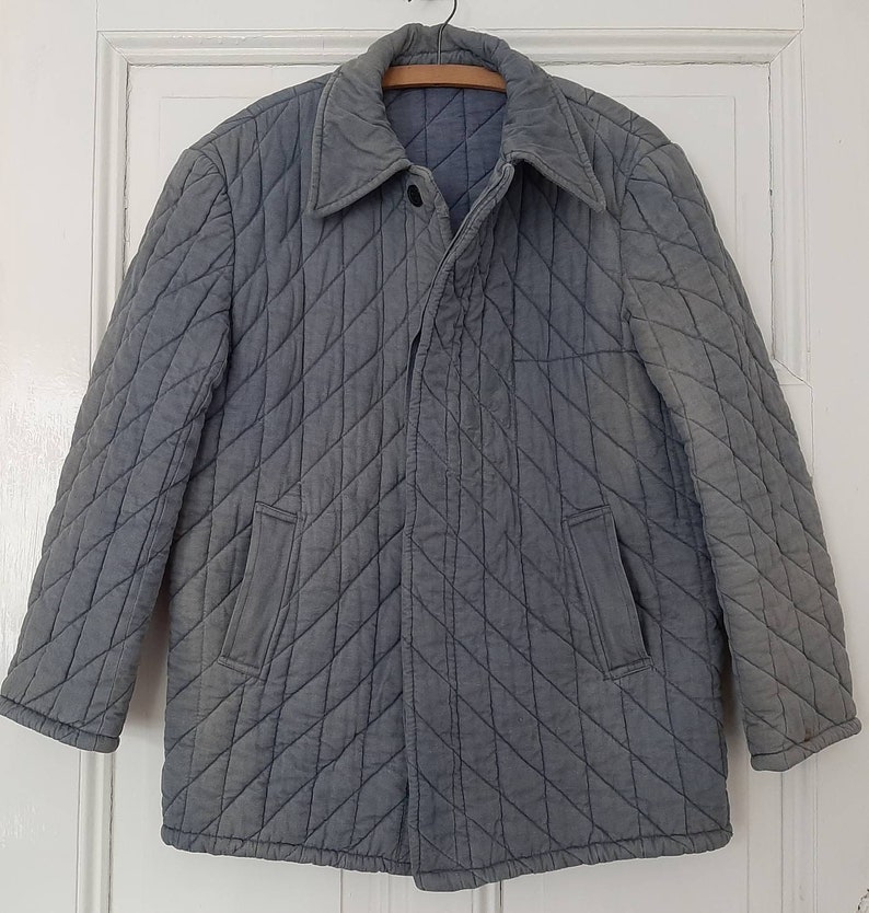 RARE! shops antique quilted jacket*work jacket*winter jacket*hunting jacket*cotton jacket*quilted jacket from the 1950s/1960s