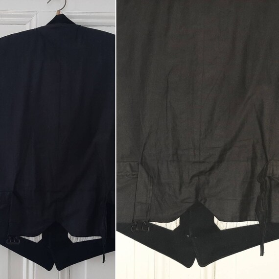 antique black SUIT*FROCK COAT:coat+waistcoat+trou… - image 6