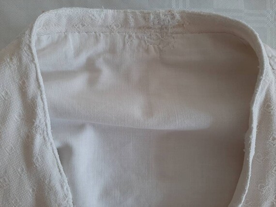 RARE! antique white WESTE*cotton vest from the time a… - Gem
