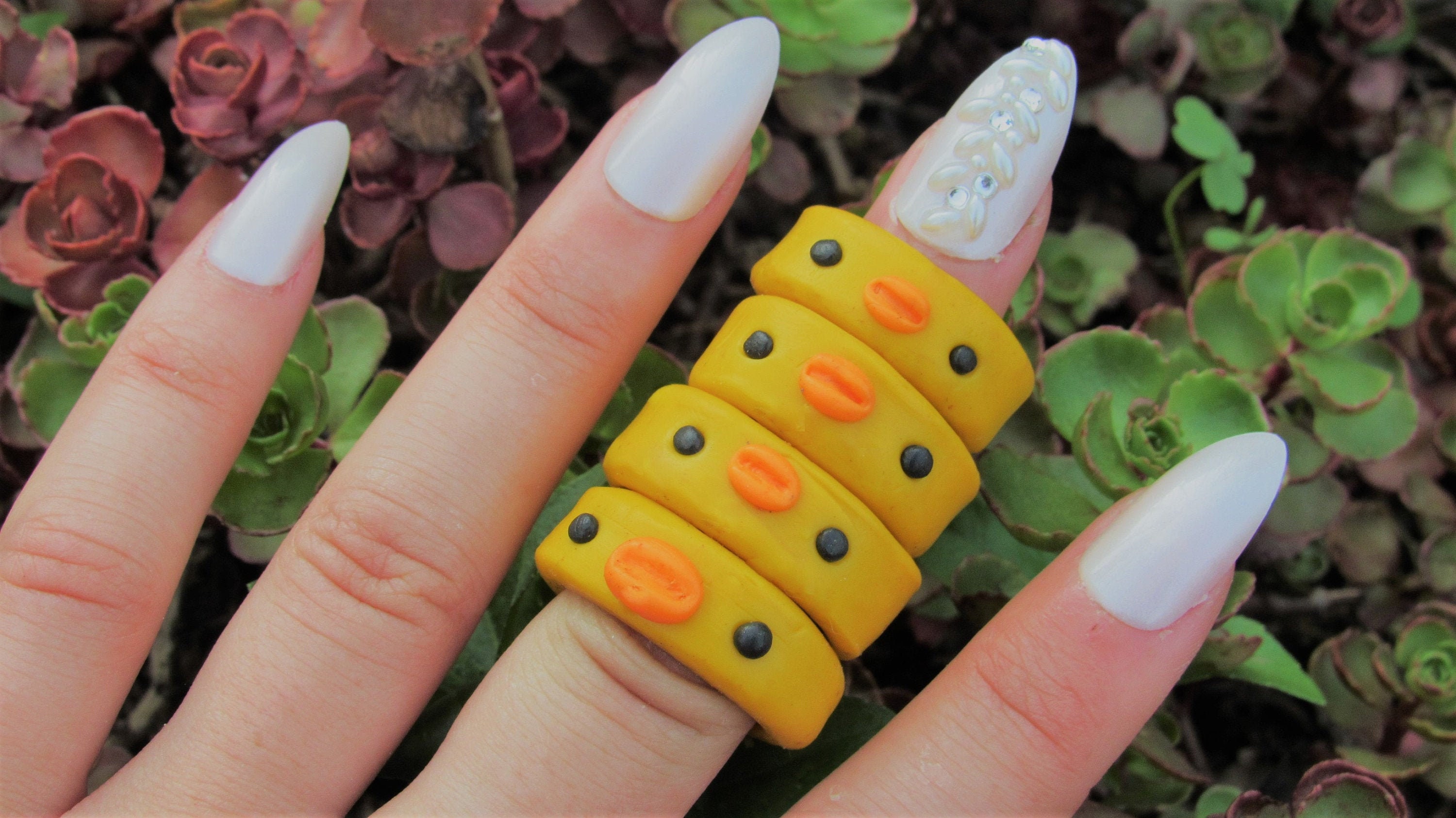 Duck Clay Rings Etsy