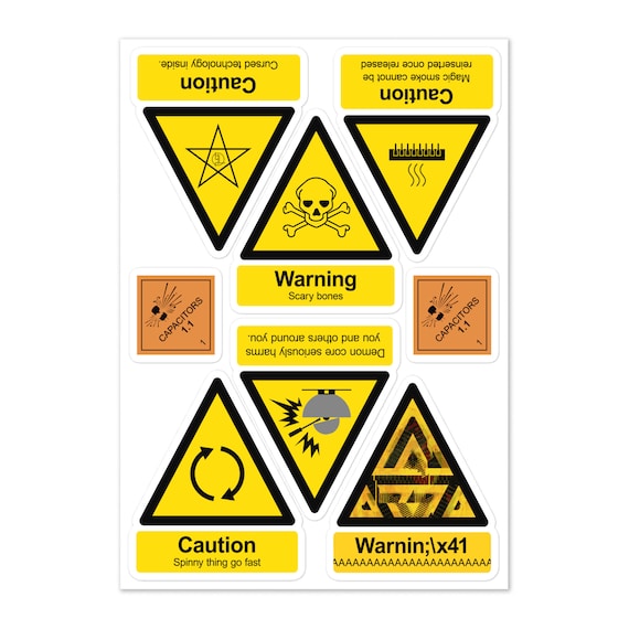 The Unsafe Warnings Multi-hazard Pack - Etsy