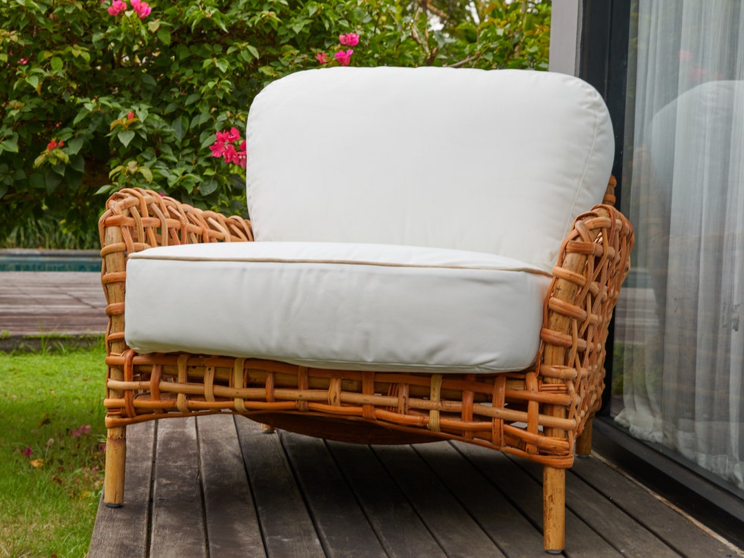 Rattan Chair Wicker Chair Lounge Chair for Indoor and Outdoor Etsy