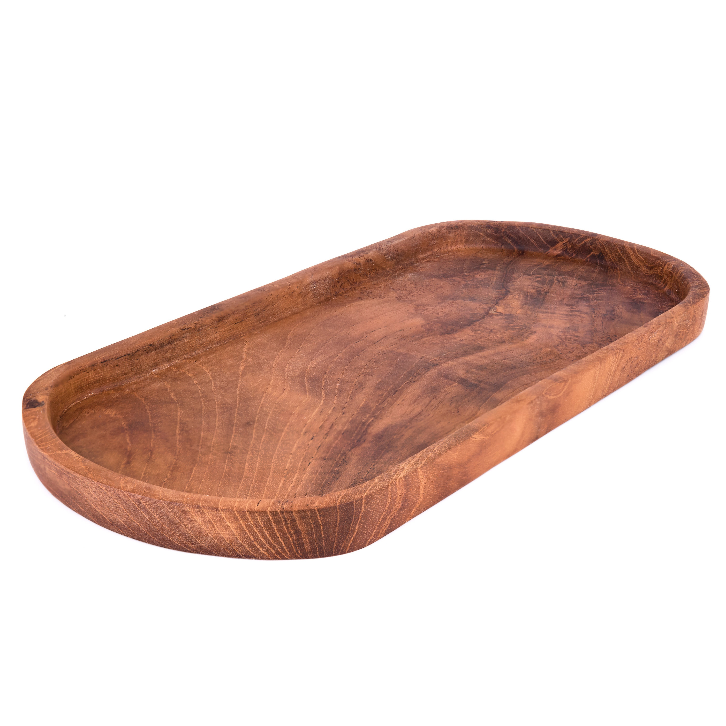 Solid Oval Wood Tray – Rekindle