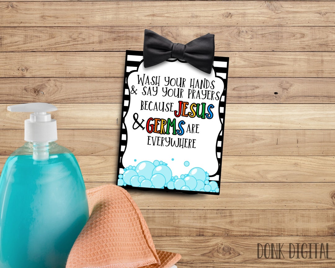 Jesus and Germs Are Everywhere - Sunday School Printable - Church ...