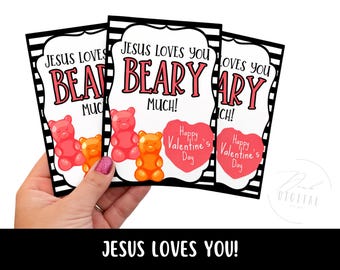 Jesus Loves You Valentine Card: printable (PDF)