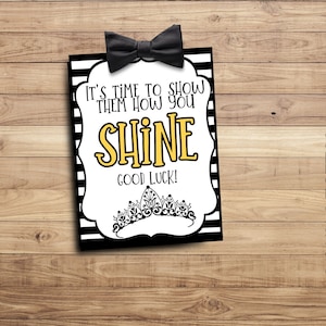 Es ist Zeit, ihnen zu zeigen, wie Sie SHINE- Good Luck Favor Tags- Festzug Geschenk - Team Geschenk Tags- Wettbewerb Geschenk